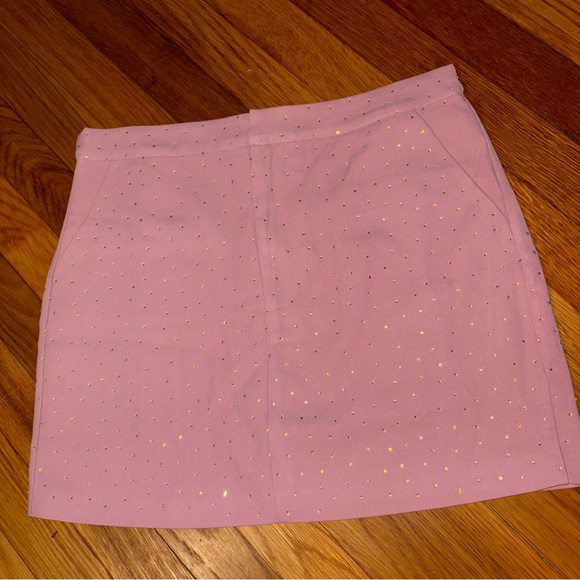 Beulah Rhinestone Pink Mini Skirt - Size Medium - Picture 3 of 9